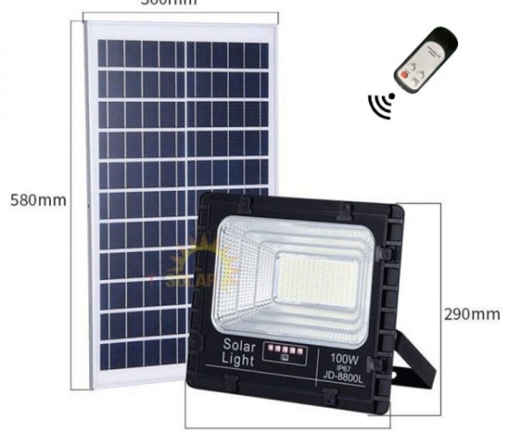 Đèn năng lượng mặt trời 100W JD-8800L
