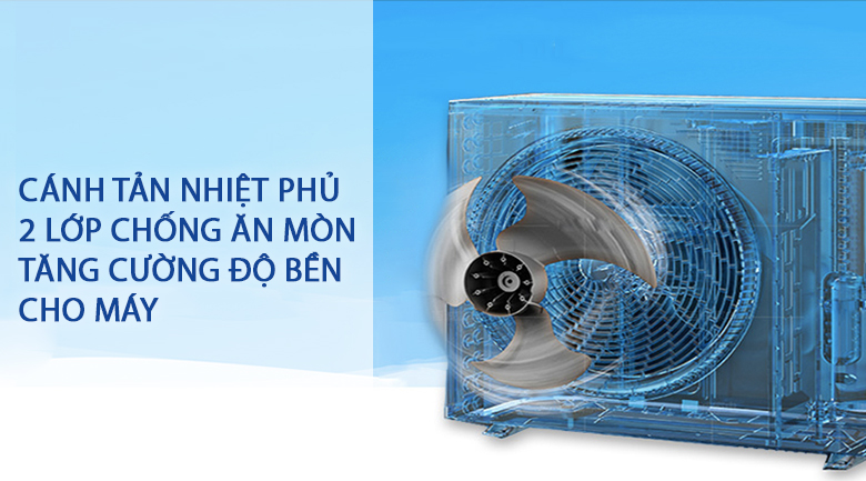 Cánh tản nhiệt phủ 2 lớp chống ăn mòn-Máy lạnh Daikin 1 HP ATF25UV1V