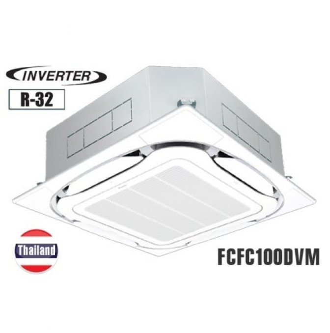 Máy lạnh âm trần Daikin Inverter 4 HP FCFC100DVM 3 pha, điều khiển có dây