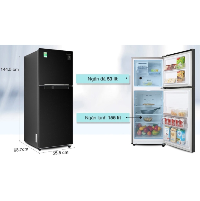 Tủ lạnh Samsung Inverter 208 lít RT20HAR8DBU/SV